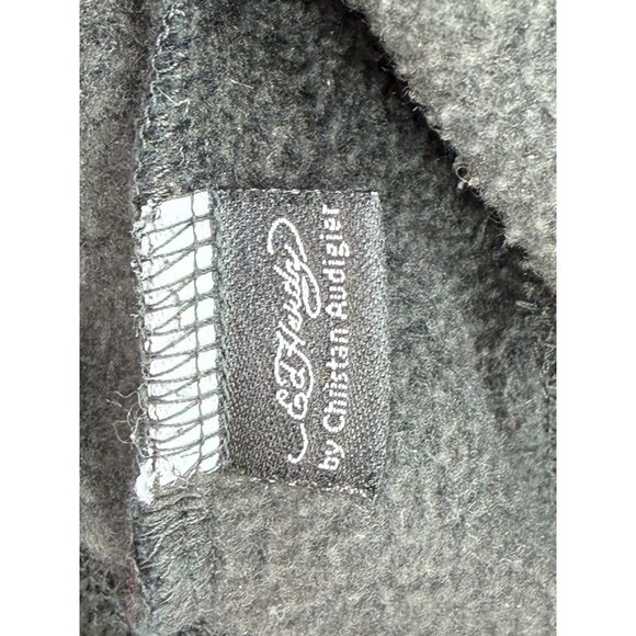 Vtg Y2K Ed Hardy Black Dragon Geisha Graphic Zip Up Hoodie | Grunge Streetwear S - Picture 13 of 13